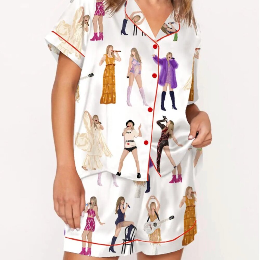 NWT Taylor Swift Eras Tour Pajama Set - Shorts and TShirt